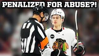 Referee issues 10-minute penalty to Connor Bedard for abuse of officials, a breakdown