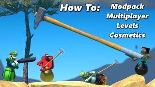 [2024] How To Install Mods For Getting Over It (Giant Hammer, Shotgun, Multiplayer) + Download Links