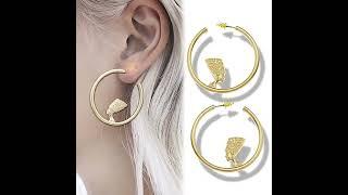 Nefertiti Gold Hoop Earrings