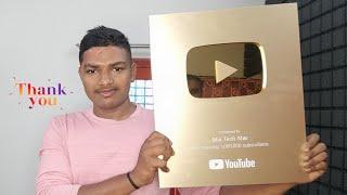 Golden Play Button Unboxing | Thank You So Much 