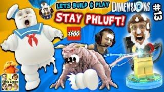 Lets Build & Play LEGO Dimensions #13: MARSHMALLOW FACES!  S'more Ghostbusters (FGTEEV Messy Pt. 2)