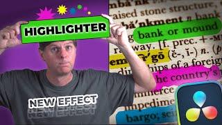 10 Awesome Highlighter Effects | Davinci Resolve Free Effects