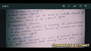 elements of business plan || ideal business plan || class 11 entrepreneurship notes