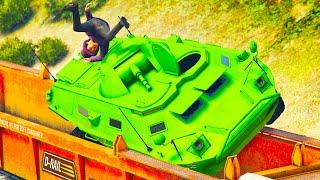 Mit dem Panzer auf den GTA Online Zug springen!