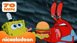 SpongeBob | 75 MINUTEN SpongeBob... in de nacht  | Nickelodeon Nederlands