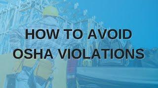 How to Avoid OSHA Violations w/ TPC Online Webinar | TPC Training