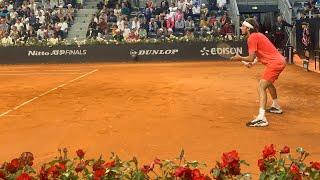 Stefanos Tsisipas by night vs Jan-Lennard Struff - ATP 1000 Roma 2024 Court Level View