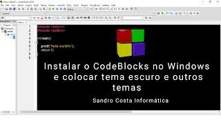 Instalar o CodeBlock e Colocar o tema escuro