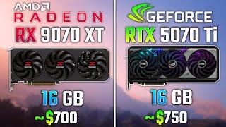 AMD RX 9070 XT vs RTX 5070 Ti | Test in 6 Games