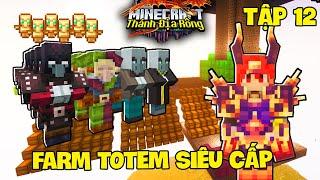 MINECRAFT THÁNH ĐỊA RỒNG TẬP 12: T GAMING TRẢ TIỀN FARM KÉ**VANH XÂY MÁY FARM TOTEM VIP NHẤT SERVER