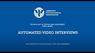 Automated Video Interviews