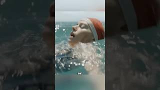 She Swam in the Ocean for 15 Hours! #shorts #viral￼