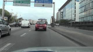 Driving In France-Neuilly Sur Seine-Paris (Periph.)-Orly (Aeroport)-Paray Vieille Poste