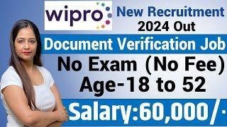 Wipro Work From Home Jobs 2025|WIPRO Recruitment 2025 Out |Wipro Vacancy 2024|Govt Jobs Dec 2024