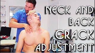  Osteopathic Adjustment: Neck Back Legs Feet Arms and Mouth Cracking - ASMR video