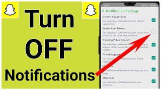 How To turn off Snapchat  Notifications ( 2024 ) | Turn off Snapchat notifications