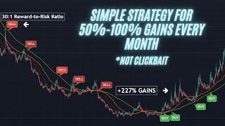 Simple Swing Trading Strategy for Crypto | Make 50%-100% Gains Monthly | Beginner Crypto Trading