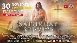 Live stream 30 November 2pm Italy time Saturday Service