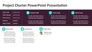 Project Charter PowerPoint Presentation | Kridha Graphics