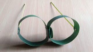 How to make specs or sunglass with coconut leaf