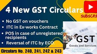 GST Updates | CBIC issued Circulars 240 to 243 for issues pertaining to 55th GST Council Meeting