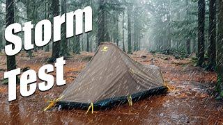 American Tent Rain Performance Test - MountainSmith Lichen Peak 1 Tent - Test Night