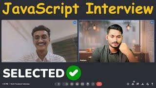 Fresher's Frontend Interview | JavaScript and React | Selected