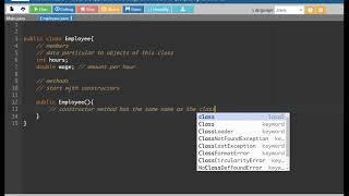 Java Classes Lesson 01) Class Basics