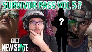 Survivor Pass Vol 5 - Do we know the new chracater already? | New State Mobile