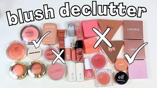 BLUSH DECLUTTER 2024: this one hurt 