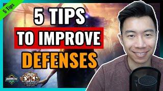 [Path of Exile] Dying a Lot? 5 Tips to Improve Your Defenses! How to Die Less!!