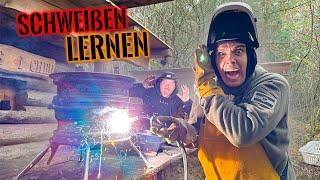 RAKETENOFEN gebaut! Ich lerne schweißen mit @DasLebendesBrian69 | Survival Mattin