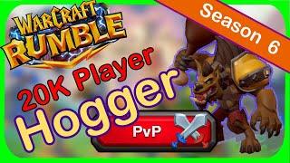 Warcraft Rumble - PVP - 20K elo - Hogger - Rocket Towers & First Strike & Hero's Resolve - Season 6