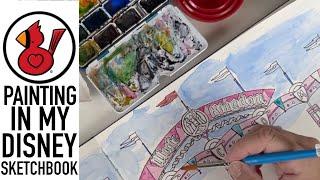 PAINTING IN MY DISNEY SKETCHBOOK Video #261