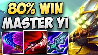 80% WIN RATE CHALLENGER MASTER YI CARRIES HIS TEAM! | CHALLENGER MASTER YI JUNGLE GAMEPLAY | S13