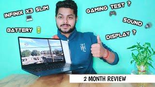 Infinix X3 slim laptop gaming test, display full laptop 2 month review