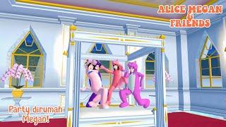 ALICE MEGAN & FRIENDS [NGINAP DI RUMAH SULTAN] || SAKURA SCHOOL SIMULATOR