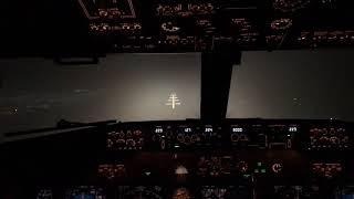 Boeing 737 Foggy Cockpit Landing in London Stansted