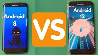 Android 12 VS Android 8 Speed Test Samsung Galaxy S7 Edge-Custom rom vs stock Rom-Which one you like