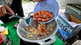 KARNA HUJAN BIKIN TENDA DI PINGGIR SUNGAI BUAT MASAK UDANG GALAH EP1