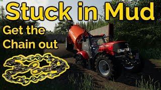 stuck in mud (WIP map) - FS19 (unrealistic)