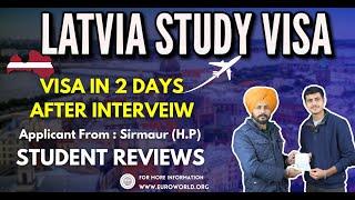 Lativa Study Visa Approved In 2 Days | Latvia Student Visa Complete Process | Study In Latvia 2024