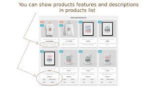 Show Products Features Or Descriptions In Product List - Prestashop Module