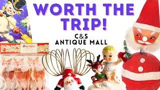 VINTAGE CHRISTMAS GALORE! Shop With Me at C & S Antique Mall