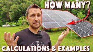 How To Size A Solar System For Your House! Examples and Calculations