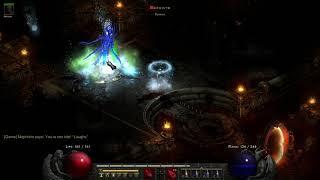 Diablo 2: Resurrected - Nightmare Mode Mephisto Boss Fight (Solo Sorceress)