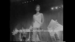 Miss America Deborah Bryant 1966 archival stock footage