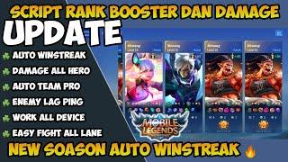 NEW SEASON UPDATE RANK BOOSTER DAN DAMAGE MOBILE LEGENDS !! AUTO WINSTREAK