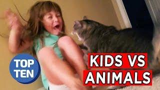 Top 25 Kids vs. Animals Moments | Ultimate Funny Pets Fails Compilation March 2018 | Top 10 Daily