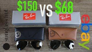 How to Spot Fake Ray Ban Aviators Full Guide - Sunglass Hut vs eBay